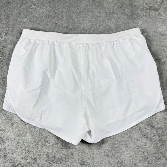 Under Armour Women’s XL White HeatGear Shorts Athletic Loose Fit Pockets - Picture 3 of 12